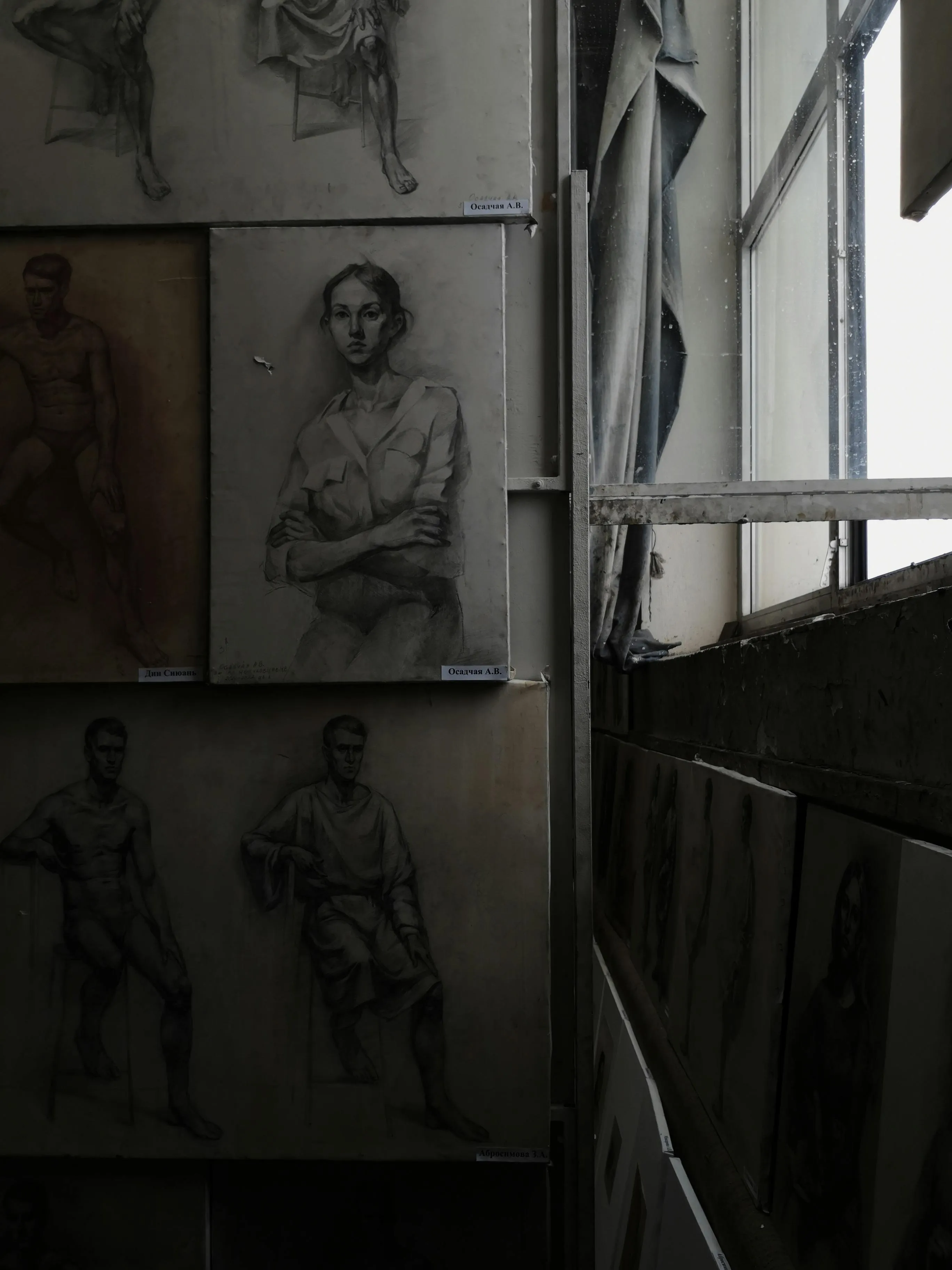 Small Charcoal Study, charcoal on paper, 2023